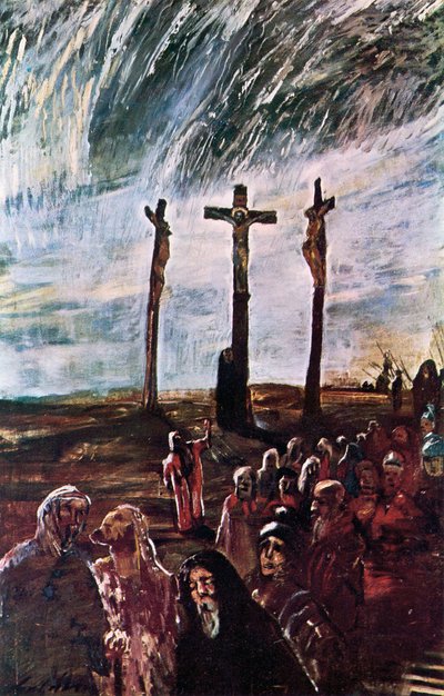 Golgotha by Lajos Gulácsy